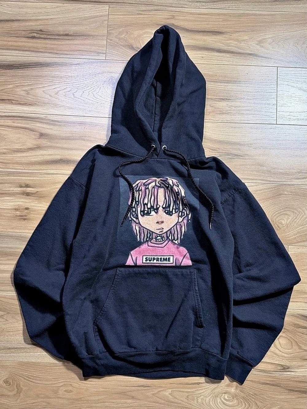 Hanes “The Boondocks” Graphic pull over hoodie in black